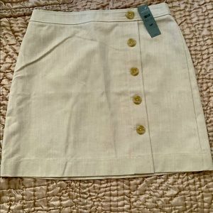 Ann Taylor Beige lined skirt sz 12P